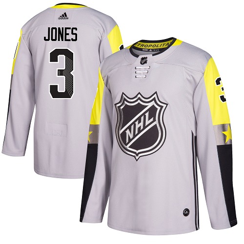 Adidas Men Columbus Blue Jackets #3 Seth Jones Gray 2018 All-Star NHL Jersey